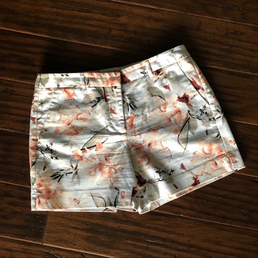 White House Black Market Floral Shorts